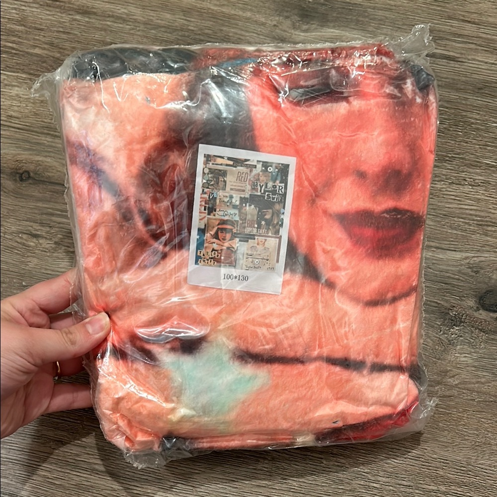 Taylor Swift Red and Black Collage Blanket
